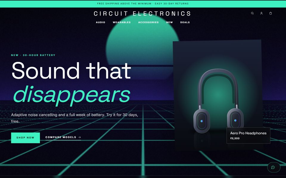 Circuit, a electronics store theme
